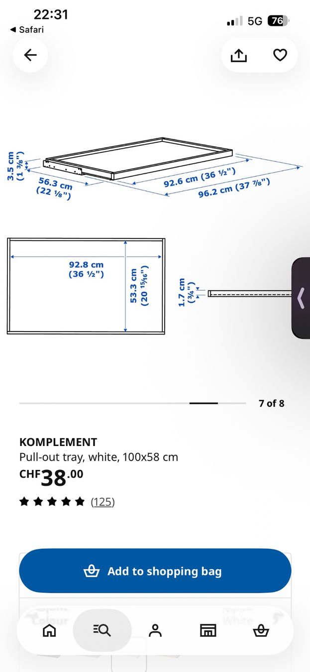 Ikea Schränke: IKEA Komplement (pull out tray) – Neu (gemäss Beschreibung) aus Bern von ayvana 6