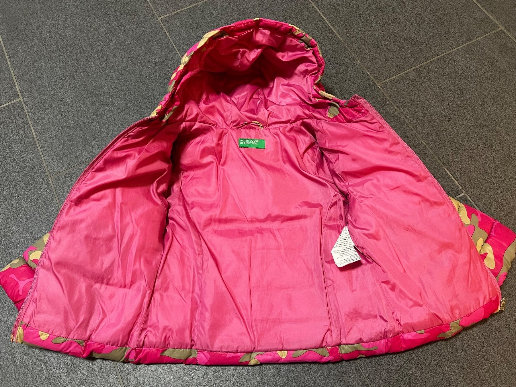Benetton Giacche & Cappotti: Jacke, Winterjacke, Mädchen, 90, rosa, Benetton – Usato da Wilen b. Wil venduto da carpediem25 2