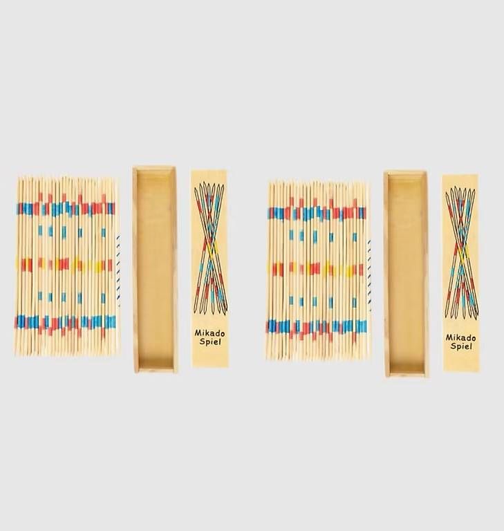 Giochi: Neues 42-teiliges Holz Mikado-Set – Nuovo e nell'imballaggio originale da Altenrhein venduto da marcow313 4
