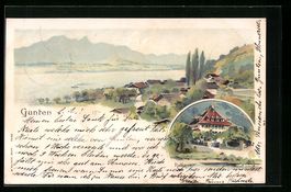 Litho Gunten, Totalansicht, Ralligen