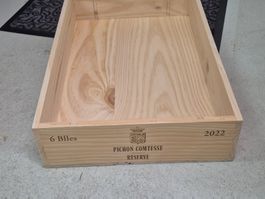 Weinkiste 6er leer 51.5x33x10cm