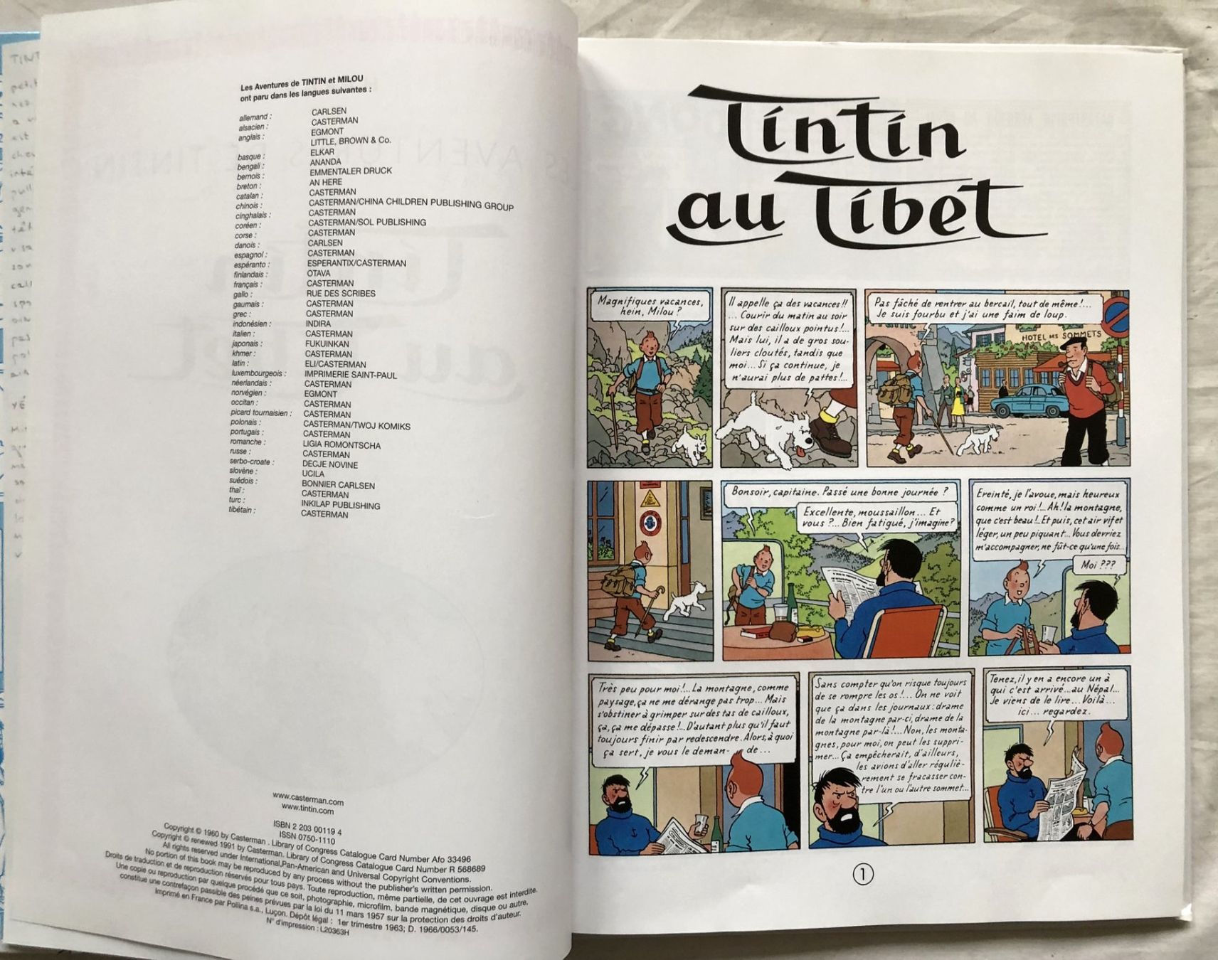 Comics: TINTIN - 20 - Tintin au Tibet – Gebraucht aus Schaffhausen von durruti 2