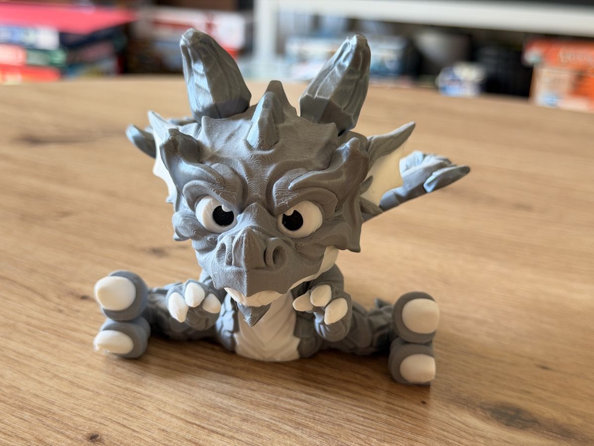 Figuren: 3D Druck Drache grau ca 10cm – Gebraucht aus Basel von dgrauwiler 1