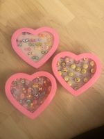 3 Schmuckschatullen mit Ohrringen und Ringen für Mädchen #51