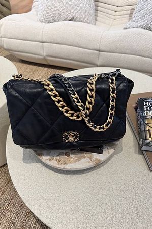 CHANEL 19 TASCHE BLACK, LARGE