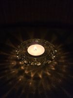 Teelichthalter speziell/Kristallglasähnlich,Glas