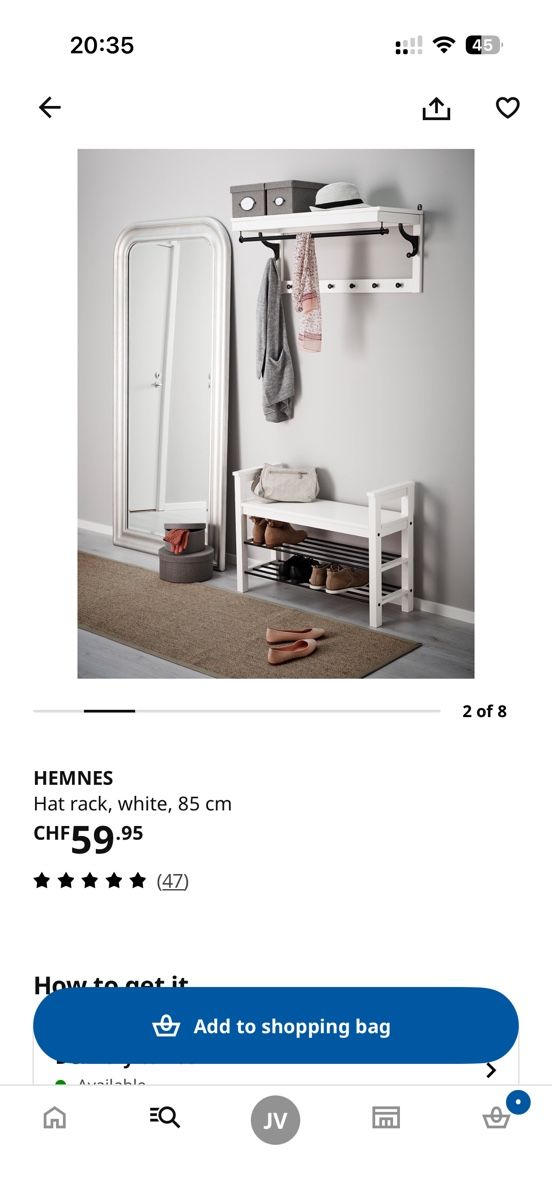 Ikea Garderobe: Ikea Hemnes Garderobe Hutablage – Gebraucht aus Basel von Pikachuu 3