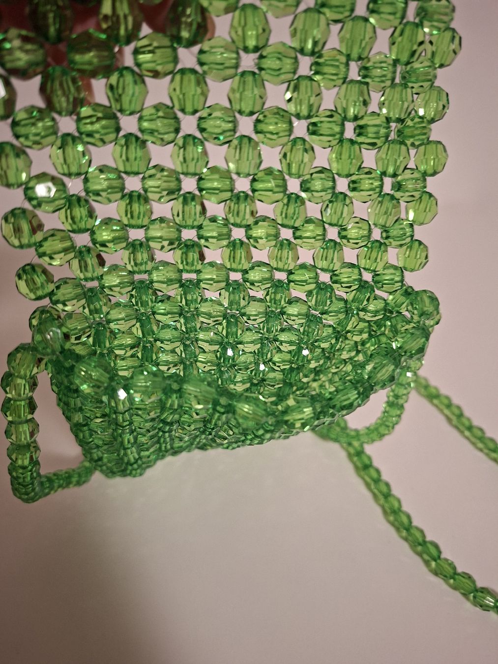 Borse da donna: Green Beaded Bag with Strap, Cute Summer Accessory! – Nuovo (secondo la descrizione) da Zürich venduto da oli_p8cc 4
