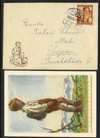 1933, J67 auf Pro Juventute-Briefli mit Inhalt gest. (15722)