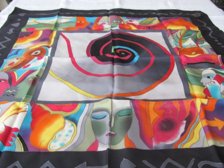 Foulard soie André Claude Canova