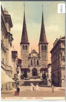 Luzern - Hofkirche - animee - Litho