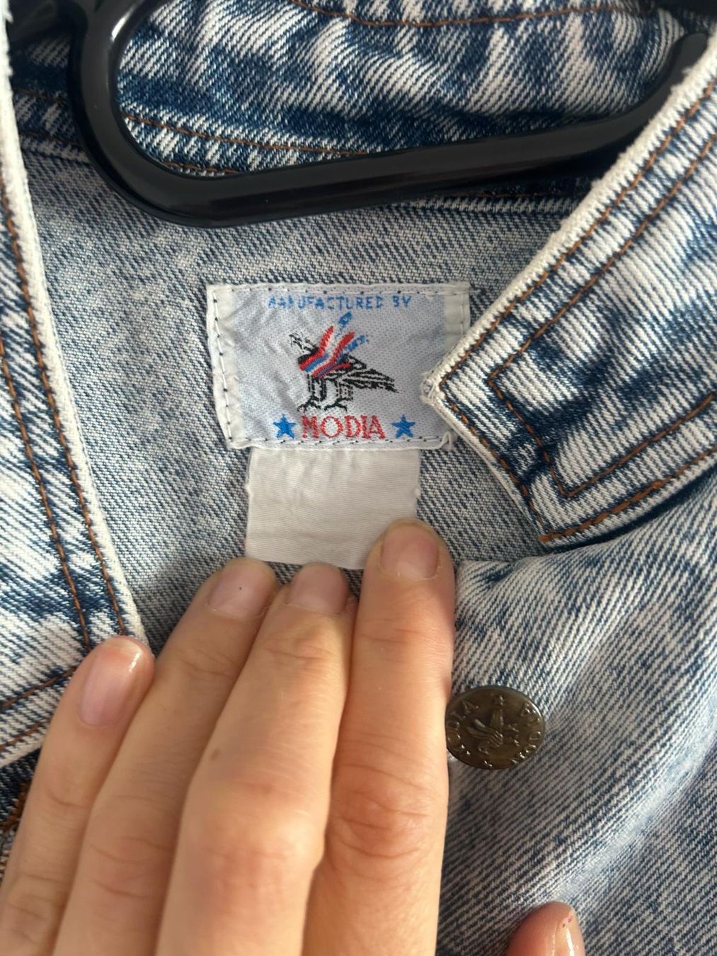 Giacche: Coole Jeansjacke im 80er Stil, Gr. 3, – Usato da Basel venduto da Friend68 5