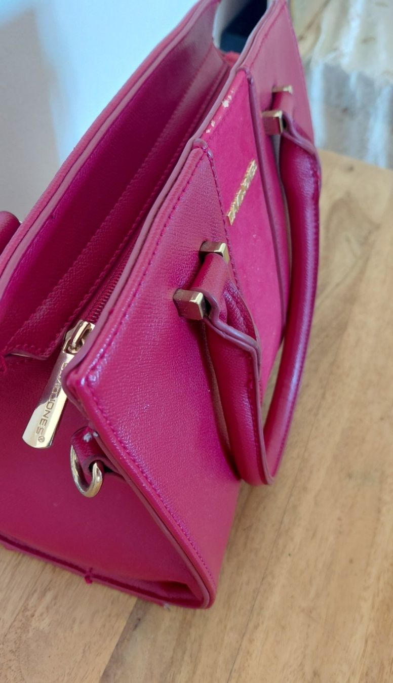 David Jones Borse da donna: David Jones Handtasche rot Leder Optik klein – Usato da Horgen venduto da zur_jq85 6