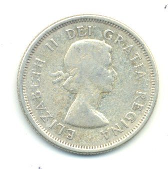 Tutti le monete: Kanada Canada 25 Cents 1961 Silber – Usato da Au SG venduto da Zogu 1