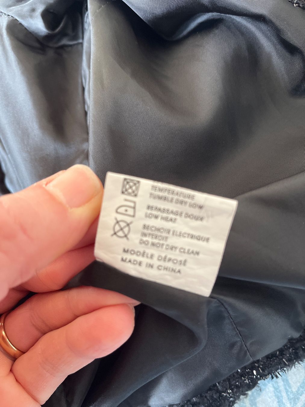 Giacche: Bouclé Jacke, schwarz/glitzer, S – Usato da Solothurn venduto da Bobesch08 8