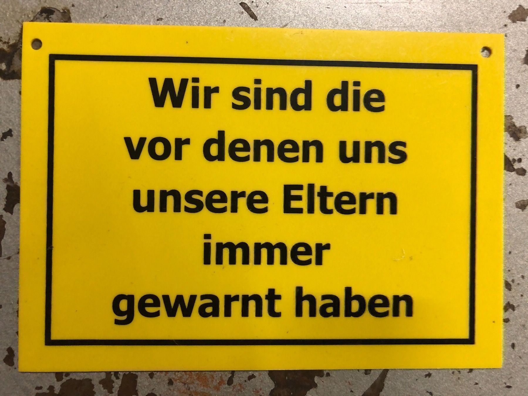 Insegne: Hinweis spruch schild tafel – Nuovo (secondo la descrizione) da Reinach AG venduto da rares75