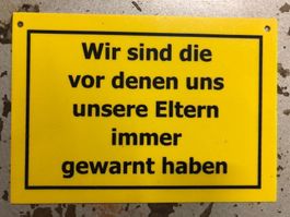Hinweis spruch schild tafel