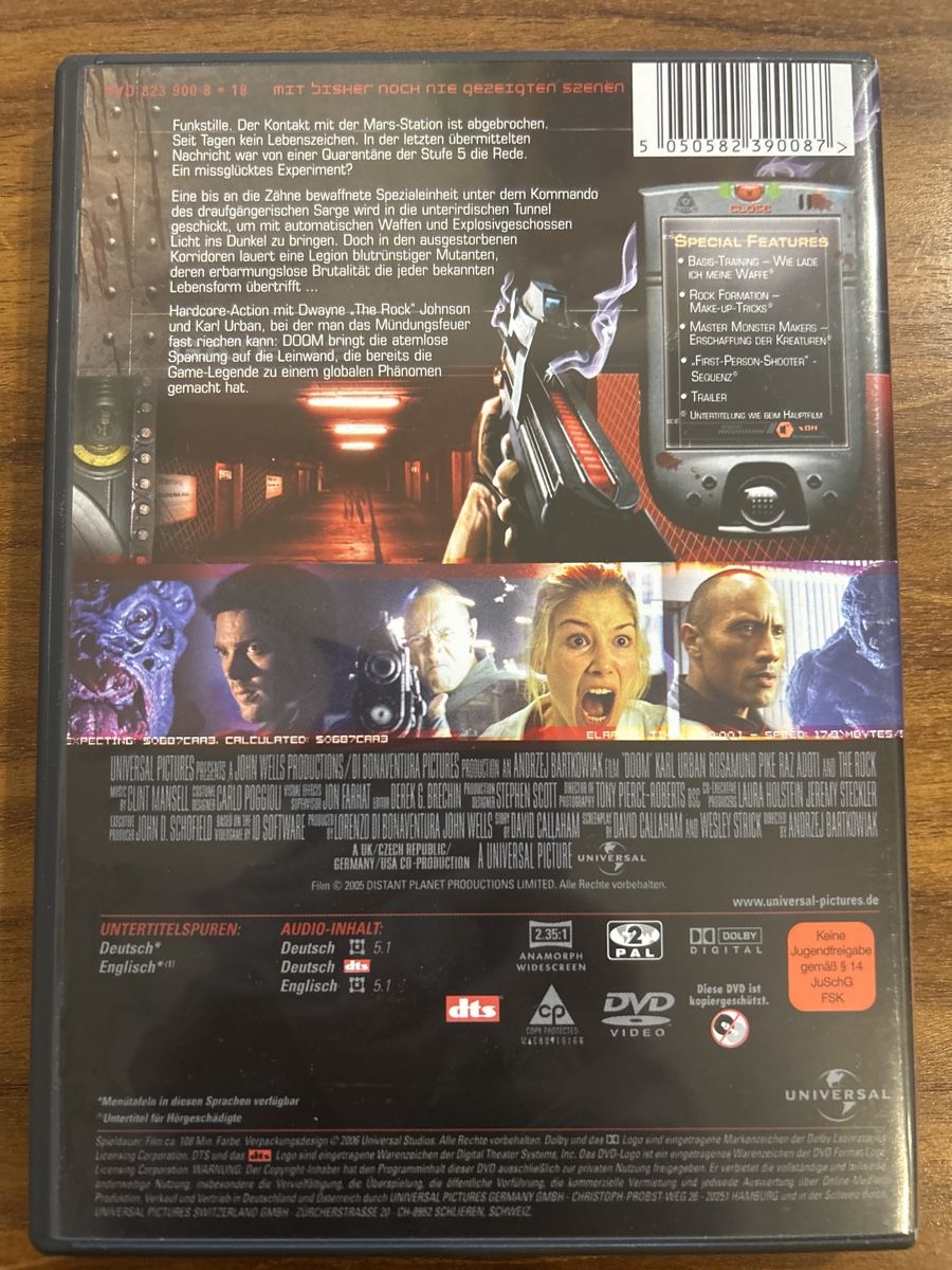 Tutti i DVDs: DVD Doom - Der Film, Extended Edition, Top ! – Usato da Herisau venduto da Victoria-Classic 1
