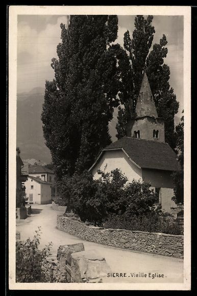 Cartoline postali: AK Sierre, Vieille Eglise – Usato da Berlin venduto da bartko-reher