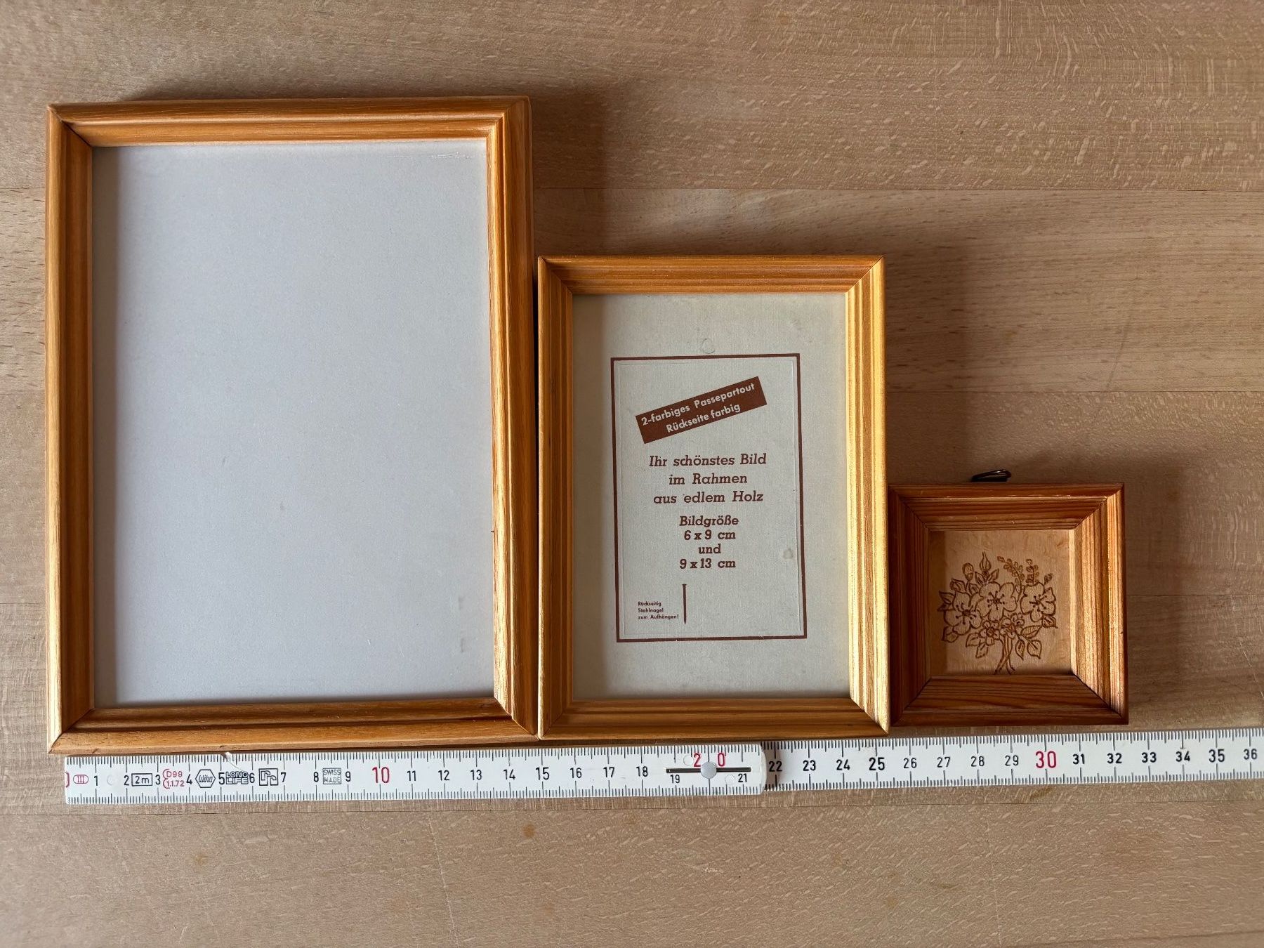 Bilderrahmen: Vintage Bilderrahmen Set 3 Stuck Holz – Gebraucht aus Horgen von uge_pd5p 2