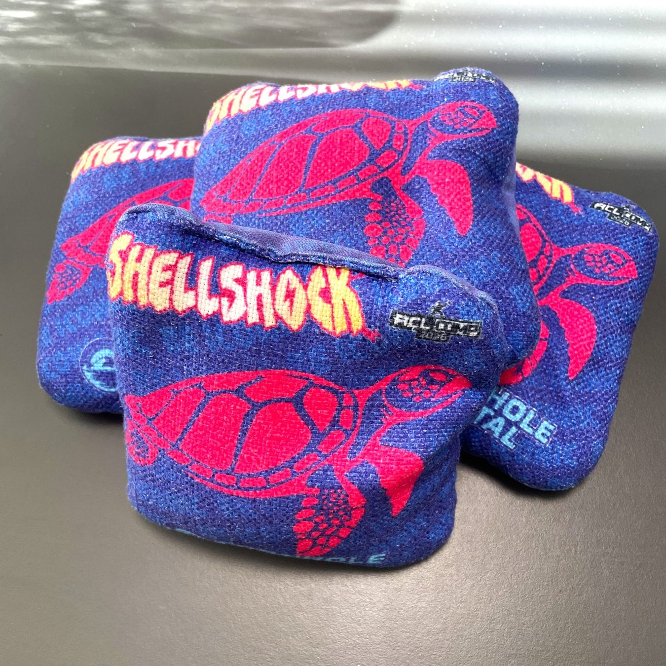 Giochi: Originale Cornhole Coastal Shellshock Bags (4 Stück) – Nuovo (secondo la descrizione) da Aarburg venduto da jimmy1978