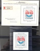 1938 - R- FDC Aarau-Block + Block ET