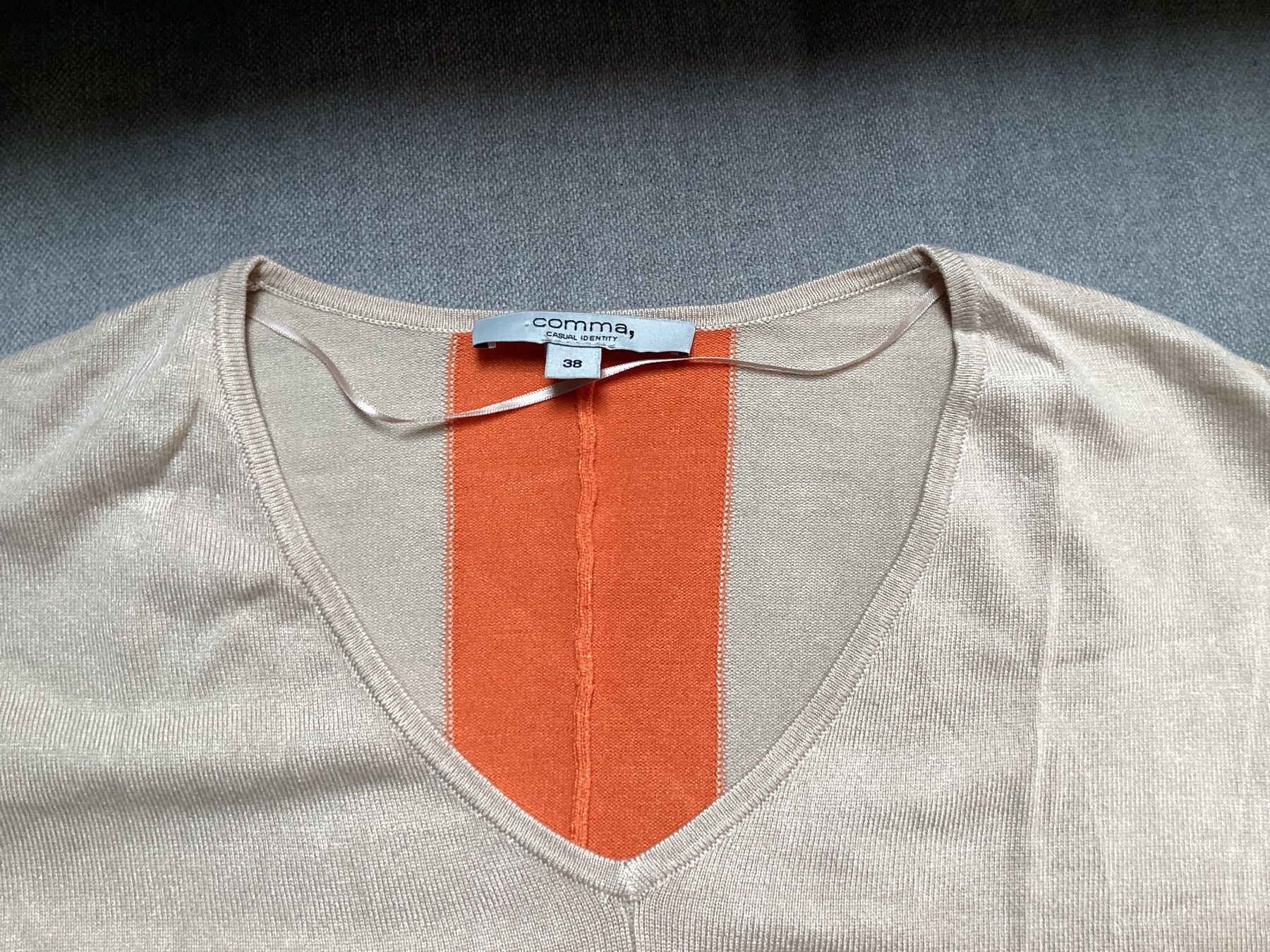 Comma Maglioni & Felpe: COMMA Damen Pullover beige / orange Grösse 38 super Zustand – Usato da Homberg b. Thun venduto da Homata 4