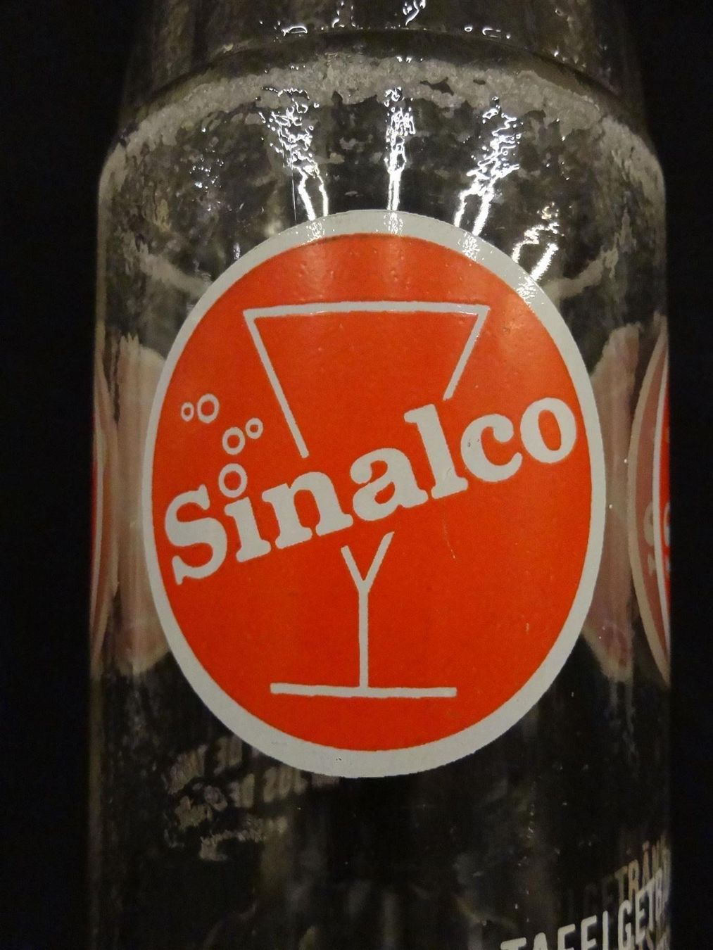 Bicchieri, Caraffe & Bottiglie: alte Flasche SINALCO 1970 BÜLACH – Usato da Kerzers venduto da Flaschenposten 3