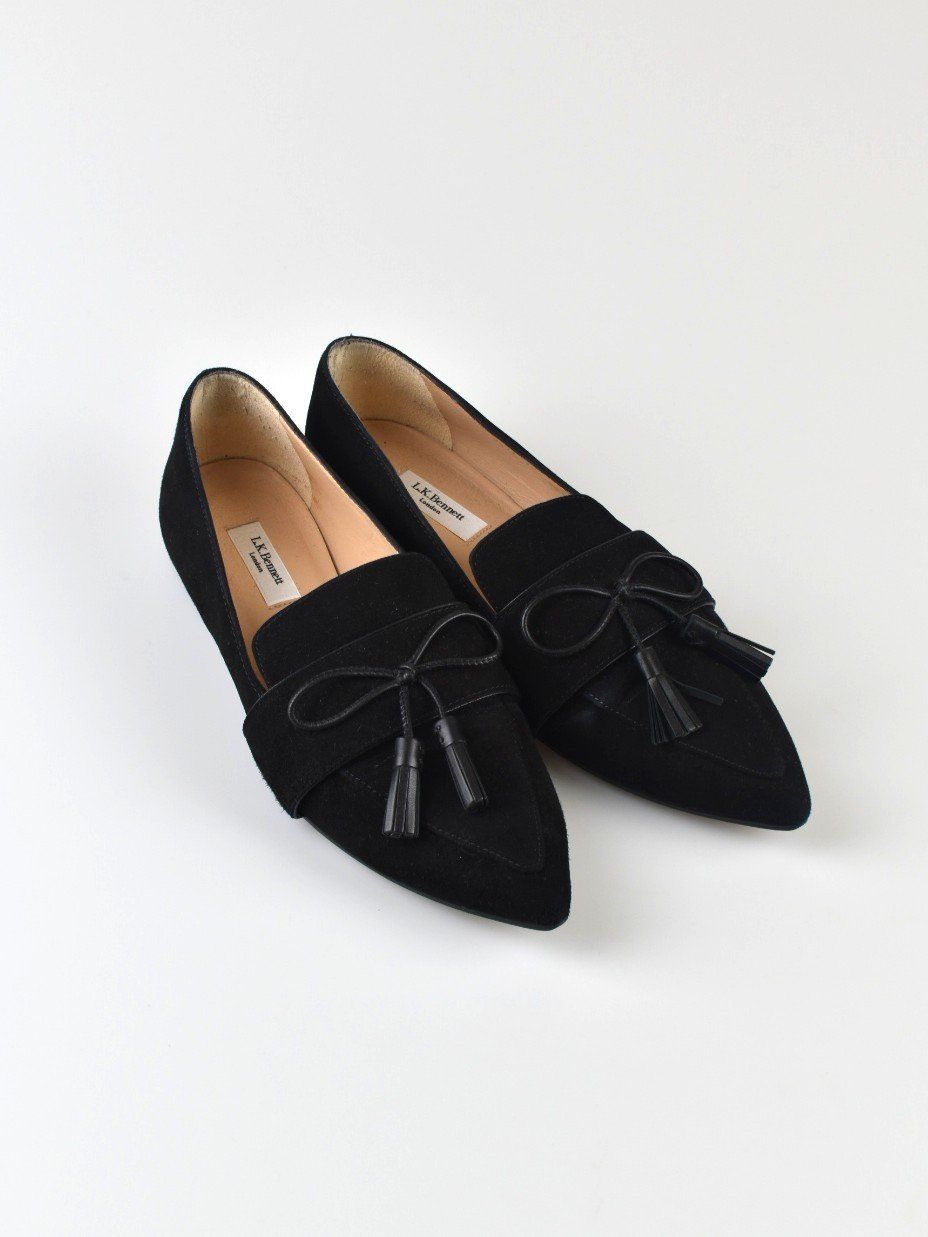 Scarpe da donna: L.K. Bennett Loafers, Gr.36, schwarz, Wildleder – Usato da Nürensdorf venduto da 2ND_STORY 1