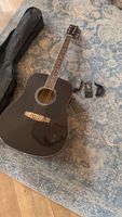 Akustikgitarre C. Giant schwarz inkl. Tasche und Zubehör