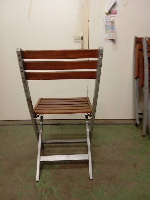 Sedie: Klappstuhl Holz/Metall für Garten oder Balkon – Usato da Basel venduto da Petergunn 3