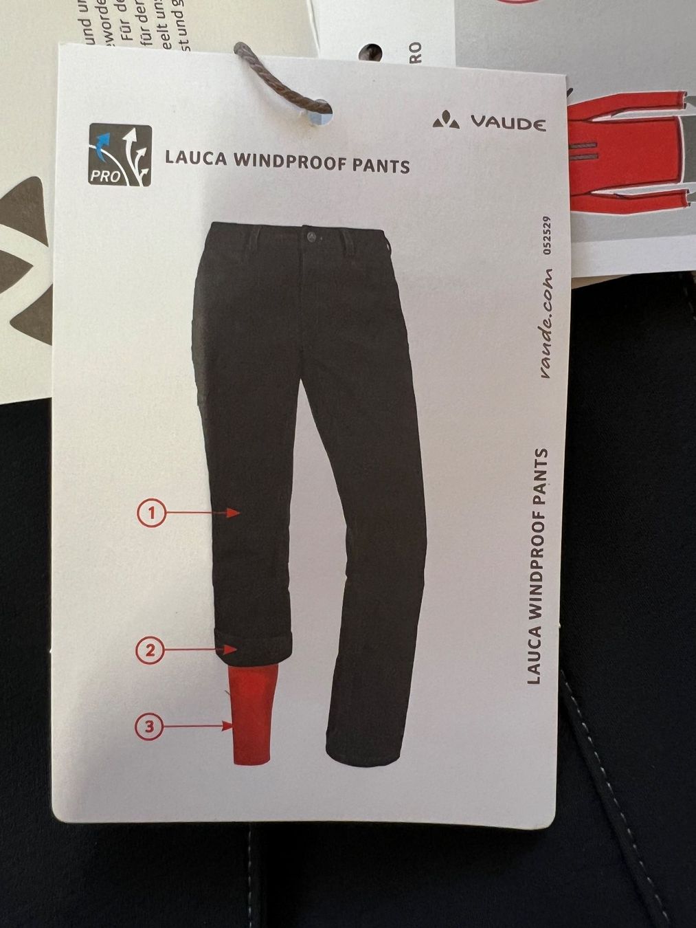 Vaude Pantaloni: Damen Rad-Hose  VAUDE LAUCA WINDPROOF PANT – Nuovo e nell'imballaggio originale da Eschen venduto da Sele-Radsport 4