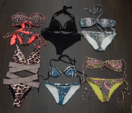 6-teil. Bikini-Paket CALZEDONIA, H&M, RI, Gr. XXS-XS/B-C
