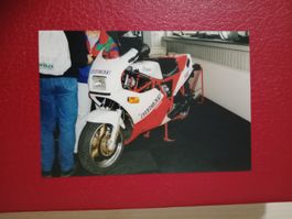 Photokarte Motorrad Ausstellung Ducati