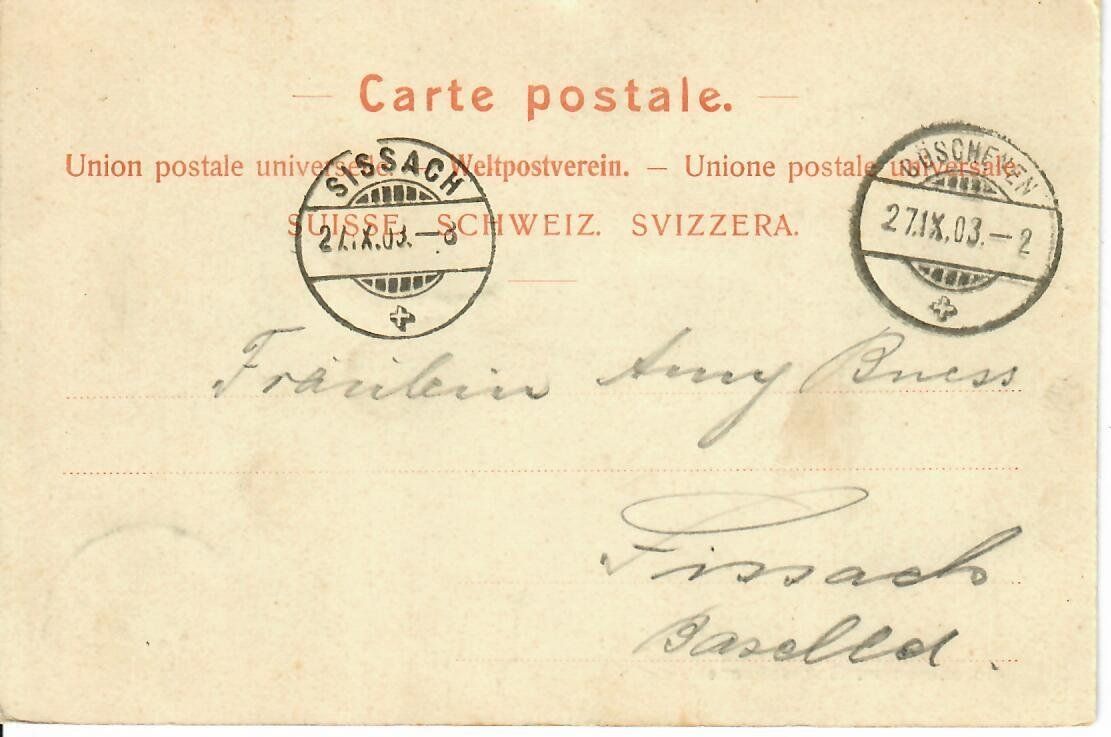 Cartoline postali: Göschenen mit Gotthardtunnel  1903 – Usato da Hochdorf venduto da Ziegel-16 1