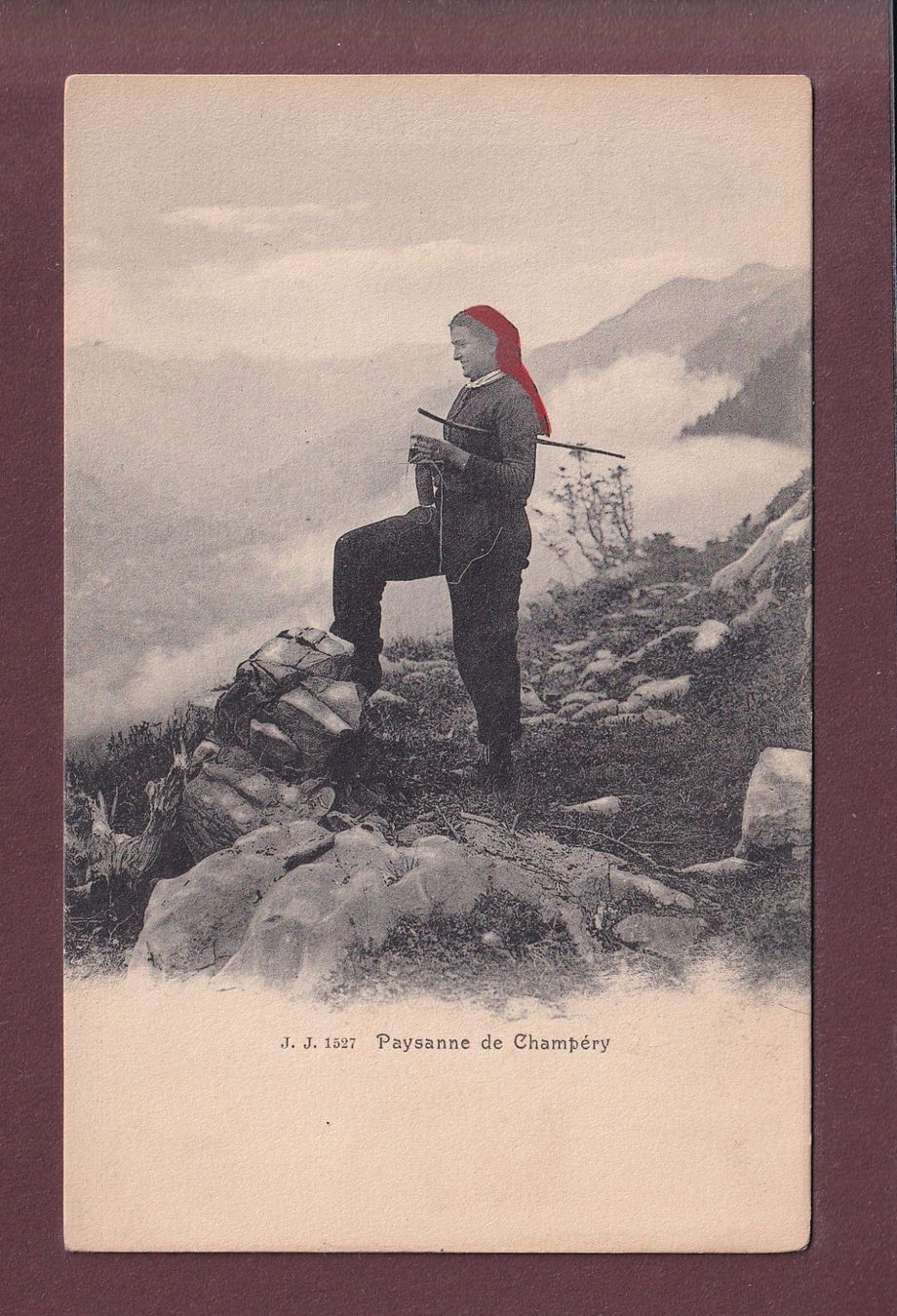 Ansichtskarten: Paysanne de CHAMPERY – Gebraucht aus Pully von nicecards