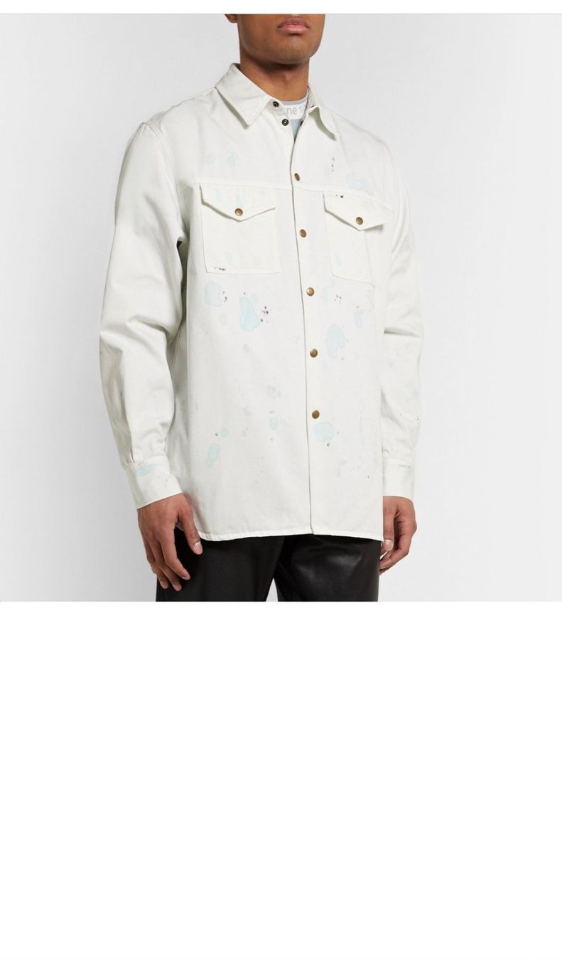 Giacche: Acne Studios Paint-Splattered Cotton Oversized Shirt – Usato da Winterthur venduto da ivan12891 1