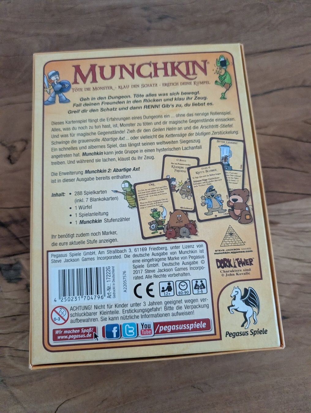 Pegasus Spiele Giochi: Munchkin – Nuovo e nell'imballaggio originale da Hunzenschwil venduto da Baruch 1