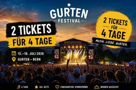 2 x 4-Tagespass Gurtenfestival 2026