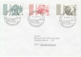 8.8.88-8, Schnapszahl, Stempel Neuhausen am Rheinfall, Brief