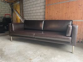 Braunes leder Sofa