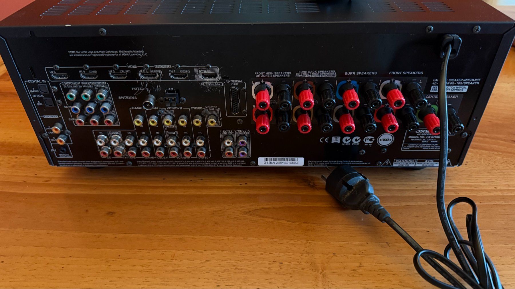 Onkyo Home Cinema: Onkyo TX-SR607 AV Receiver – Usato da Mex VD venduto da dapl1 1