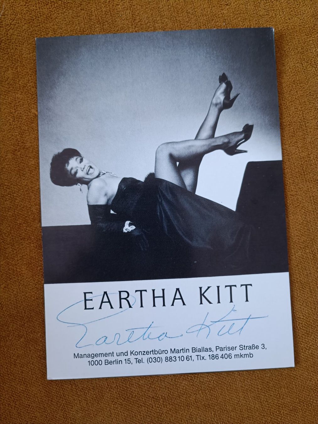 Autogramme: Eartha Kitt - handsigniert - 2008 verstorben – Gebraucht aus Menziken von Artographs