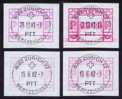ATM 3_4 FARBTÖNE auf HELLEM UNTERDRUCK_VO 1981/82 Zürich 22