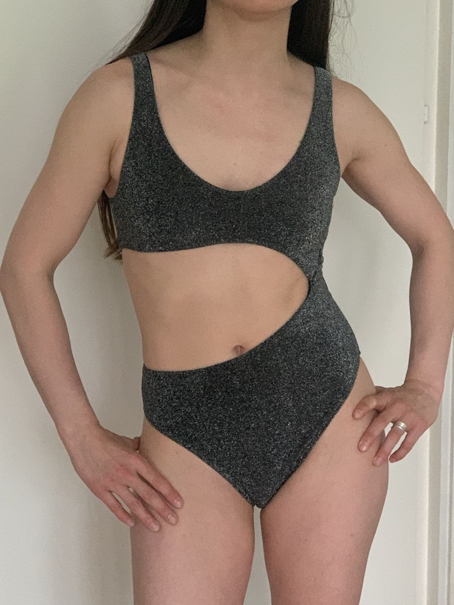 Badekleider & Bikinis: Maillot de bain Berlook argenté S NEUF – Neu (gemäss Beschreibung) aus Lausanne von Xiaoxi