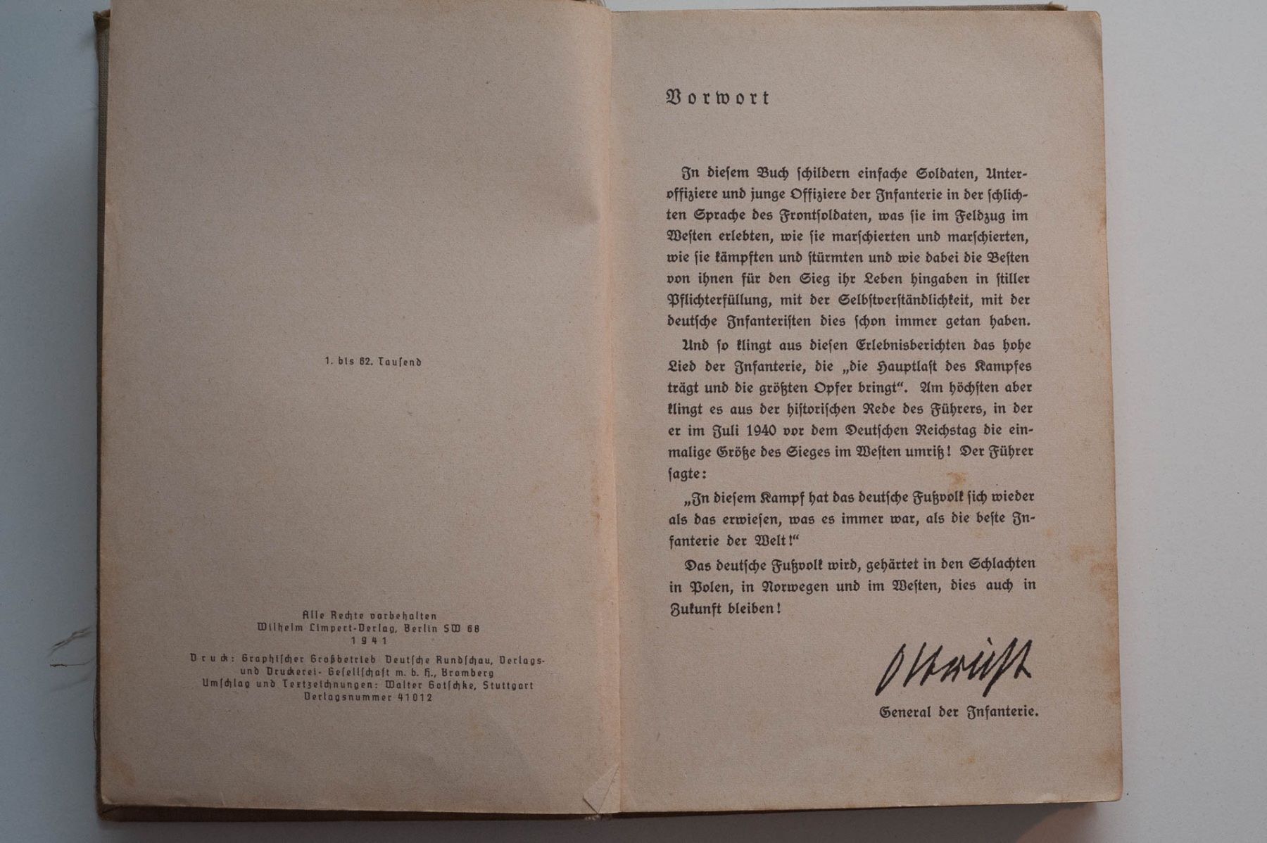 Libri: Buch: Sieghafte Infanterie (1941) – Usato da Schwerzenbach venduto da floridan 2