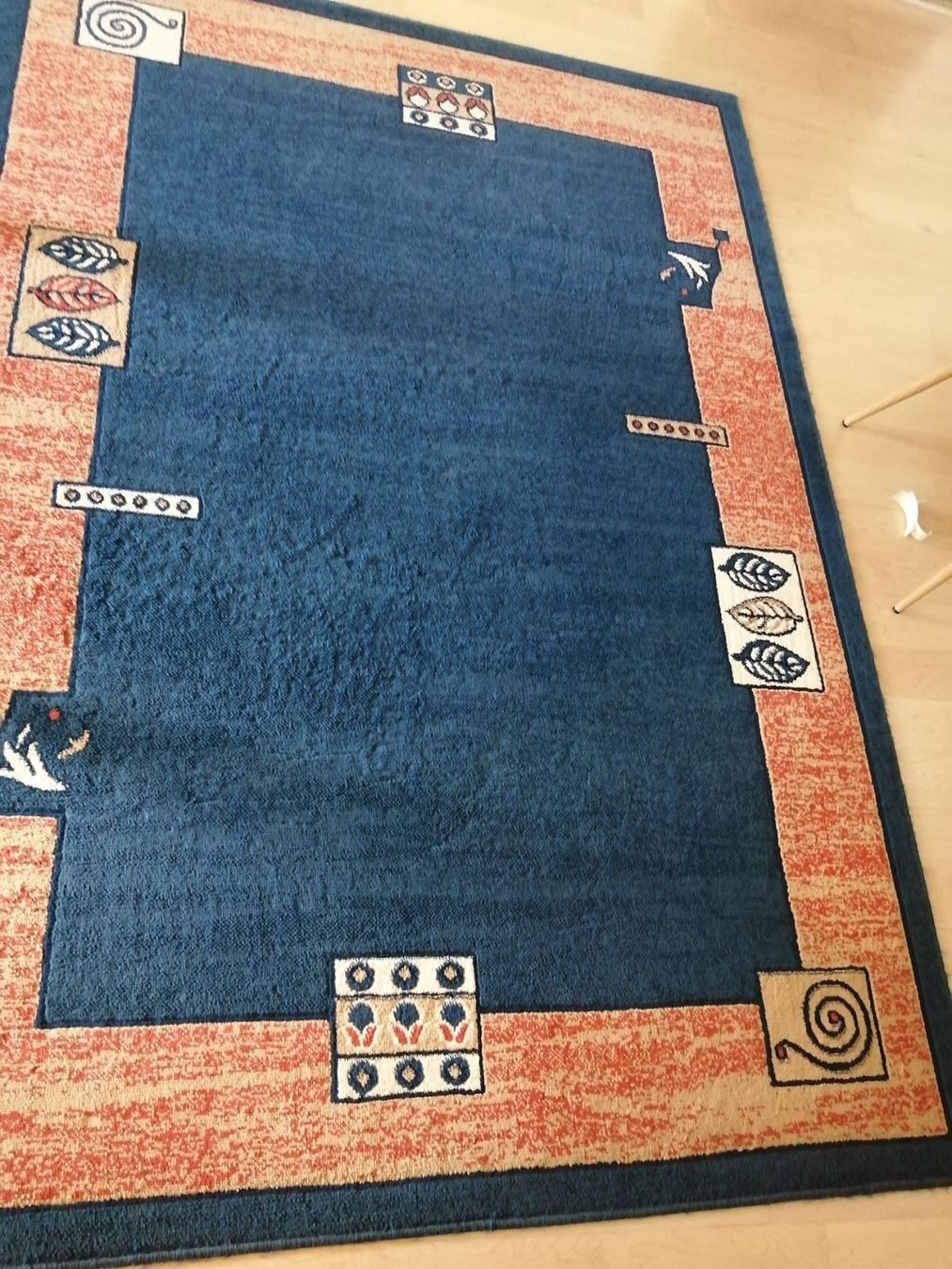 Ikea Tapis: Teppich blau mit Muster guter Zustand – D'occasion à zufikon par radar07 4