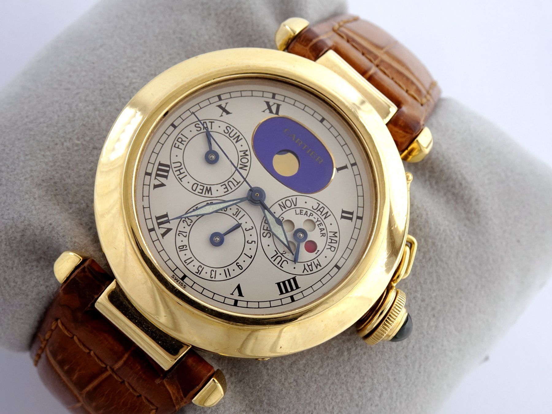 Cartier Uhren: CARTIER PASHA 18K EWIGER KALENDER REF. 30003 MONDPHASE – Gebraucht aus Zürich von SWISSTIMEARTS-AG 2