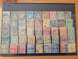 CH-Briefmarken auf Karte K1 Zustand gemäss Bilder