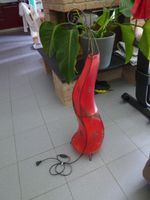Orientalische Stehlampe Rot Marokkanische Henna Lederlampe